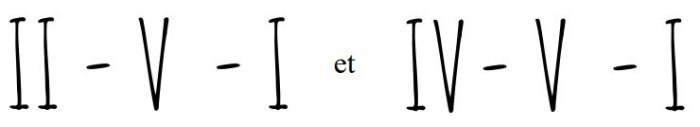 Echaînement II - V - I, exemple1