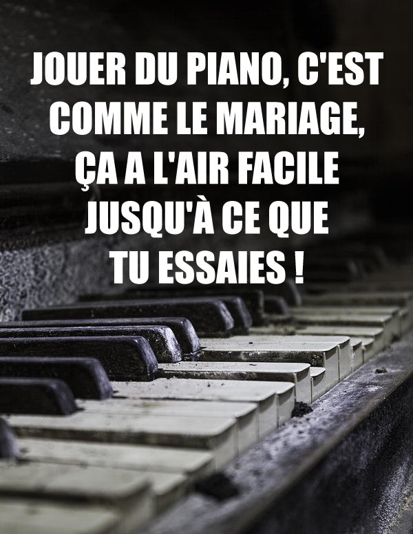 Piano mariage