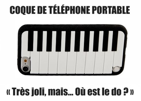 Coque de téléphone piano.