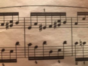 Exemple de Mi#, 3, Chopin