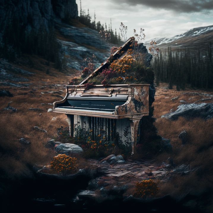 Piano dans la nature