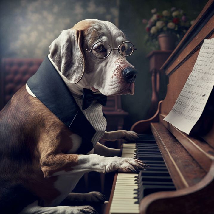Piano chien