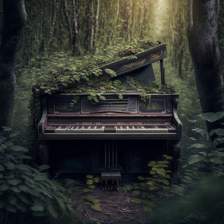 Piano dans les bois
