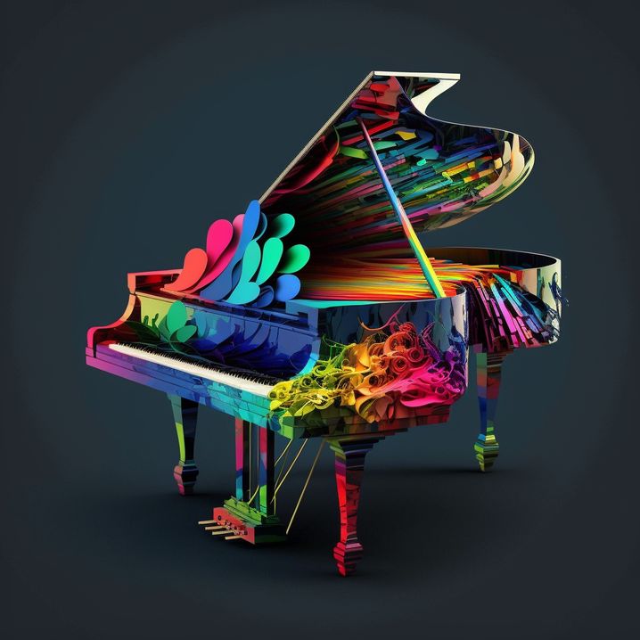 Piano de toutes les couleurs