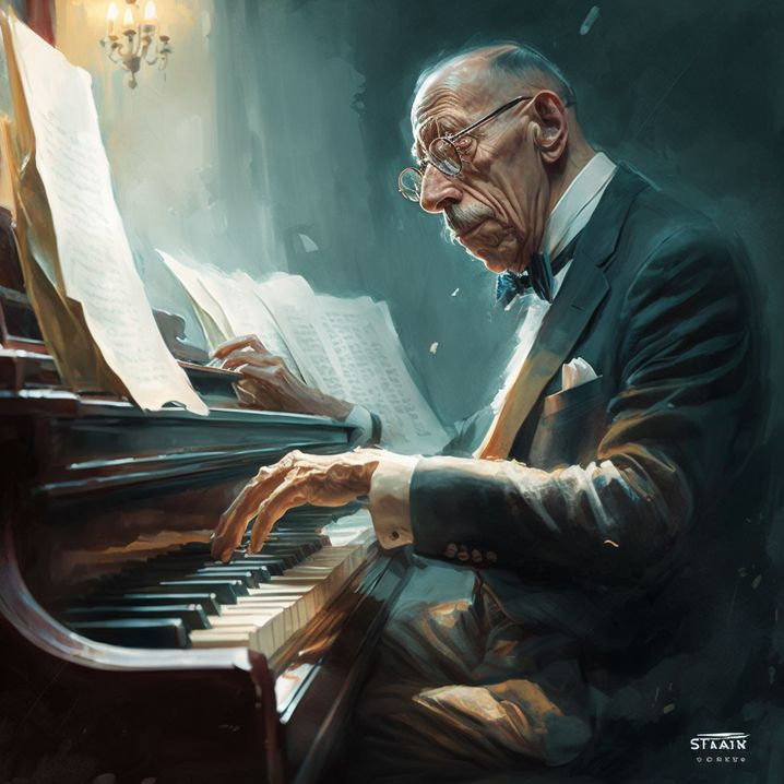 Stravinsky au piano