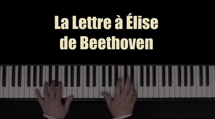 Beethoven - Lettre à Elise (piano très facile pour enfant ou débutant) 