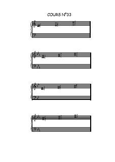 Exercices du cours de piano N°33
