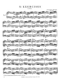51 exercices - Johannes Brahms