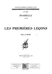 Les douze premières leçons - Anton Diabelli