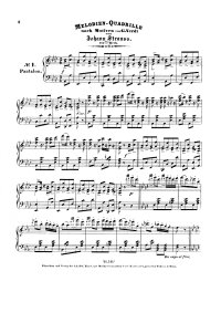 Melodien quadrille - Johann Strauss