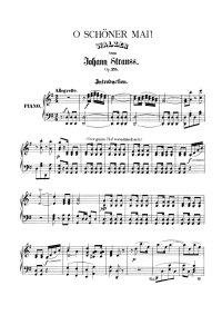 O schöner mai - Johann Strauss