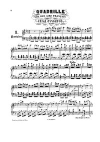 Quadrille sur des airs français - Johann Strauss